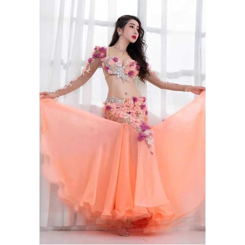 Ethnic Fashion India - ชุดเต้นระบำหน้าท้องแบบสั่งทำ ชุดแสดง กระโปรงยาว ชุดเซ็กซี่ บราเต้นระบำหน้าท้อง ชุดเต้นรำแบบเอ็กโซติก