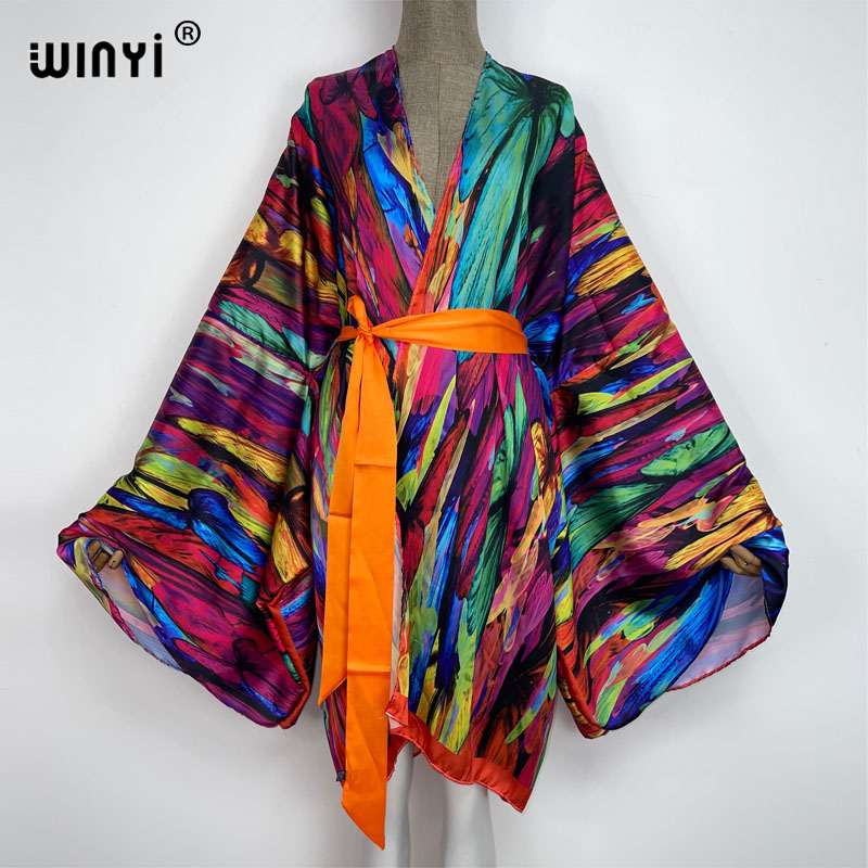 Kaftan Women Boho - WINYI Elegant Beach บิกินี่หวานเลดี้ Boho พิมพ์สี