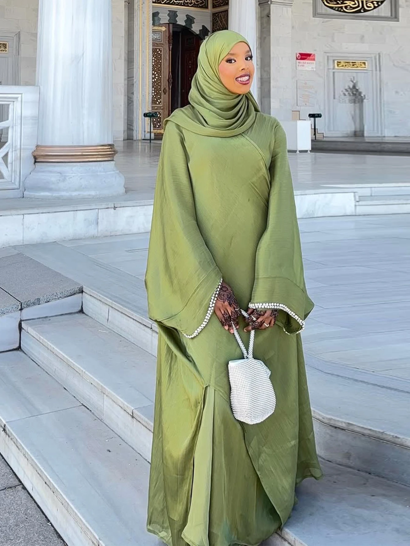 ชุดอาบายะห์มุสลิมสำหรับวันอีด  - Jalabiya Women Arabic บทวิจารณ์และราคา