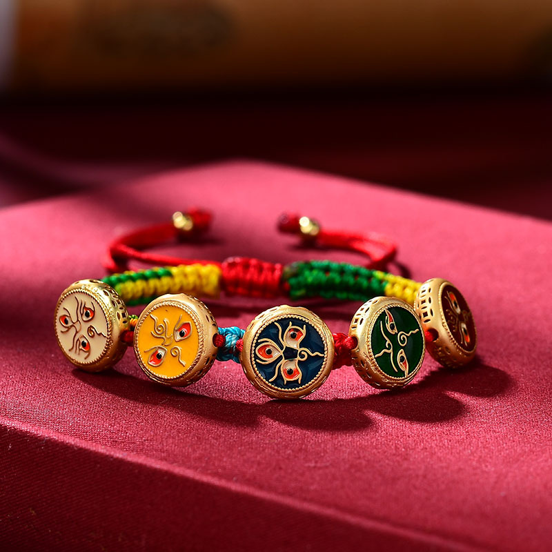 สร้อยข้อมือทิเบตเชือกทอมือแบบไ - Ethnic Fashion Way บทวิจารณ์และราคา
