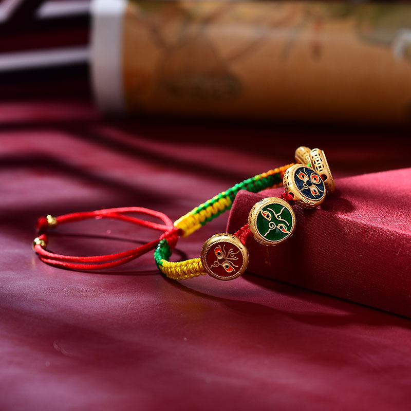 สร้อยข้อมือทิเบตเชือกทอมือแบบไ - Ethnic Fashion Way บทวิจารณ์และราคา