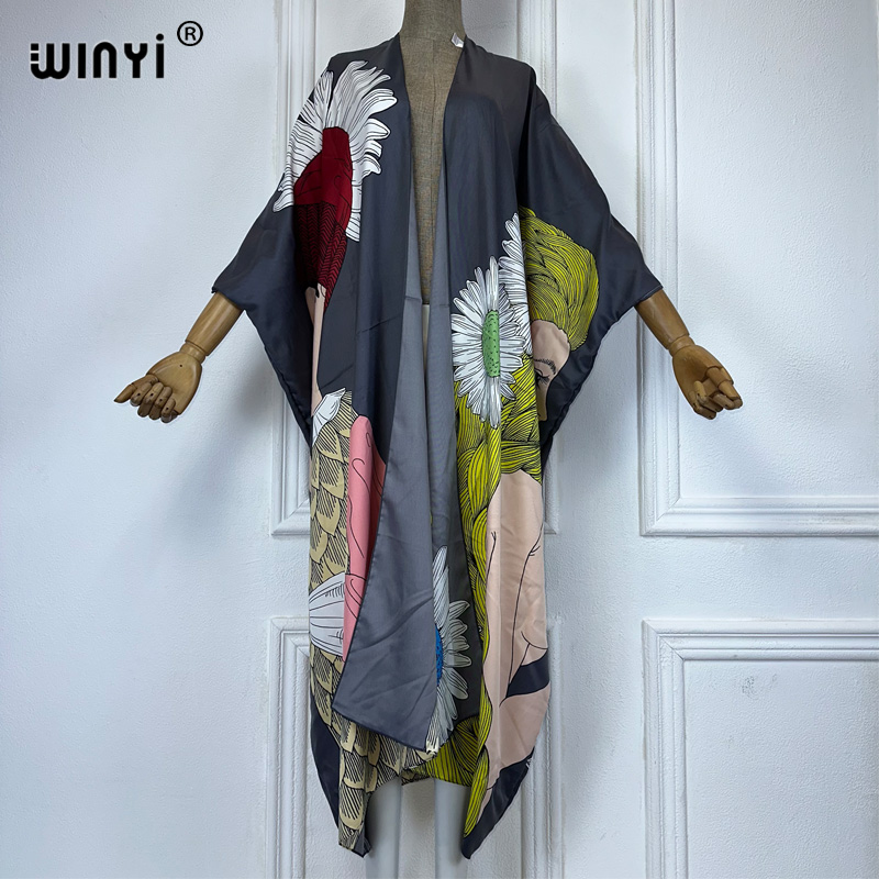 WINYI boho พิมพ์กิโมโนเซ็กซี่เ - Kaftan Women Boho บทวิจารณ์และราคา