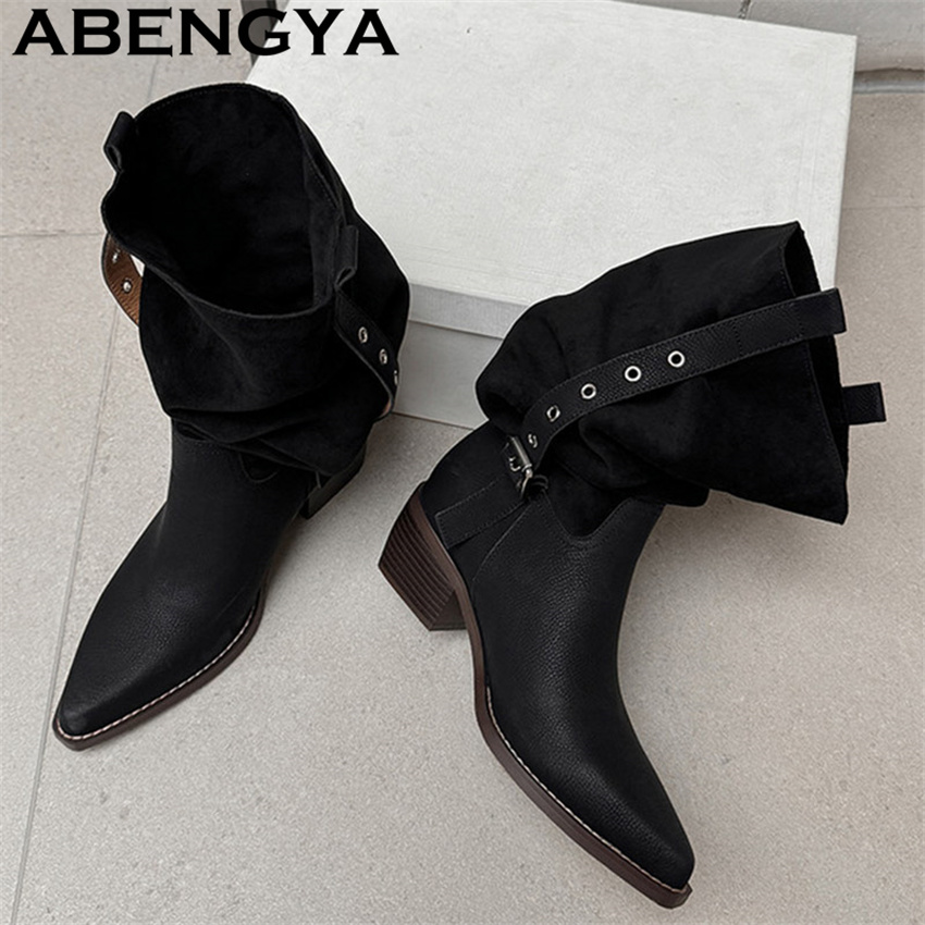 รองเท้าบูทคาวบอยสไตล์ตะวันตกสำ - Ethnic Fashion For Women บทวิจารณ์และราคา