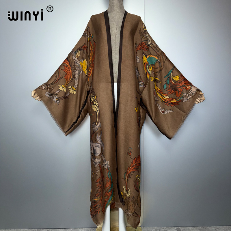 WINYI Africa ชุดกิโมโนโบโฮแม็ก - Kaftan Women Boho บทวิจารณ์และราคา