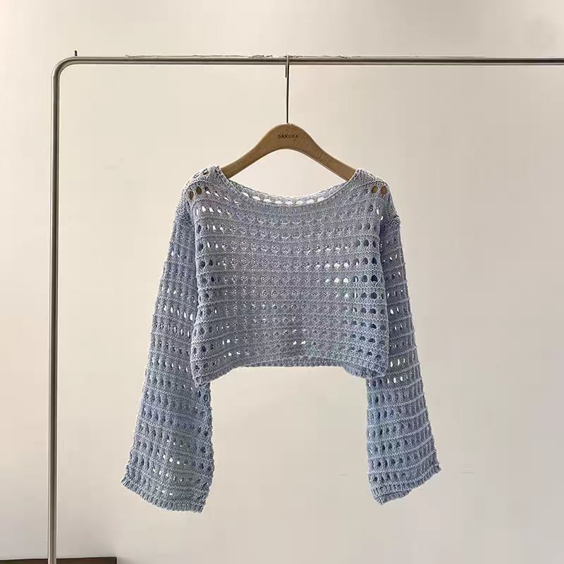 แขนยาวถักโครเชต์ฤดูร้อนชายหาดบ - Kaftan Women Boho บทวิจารณ์และราคา