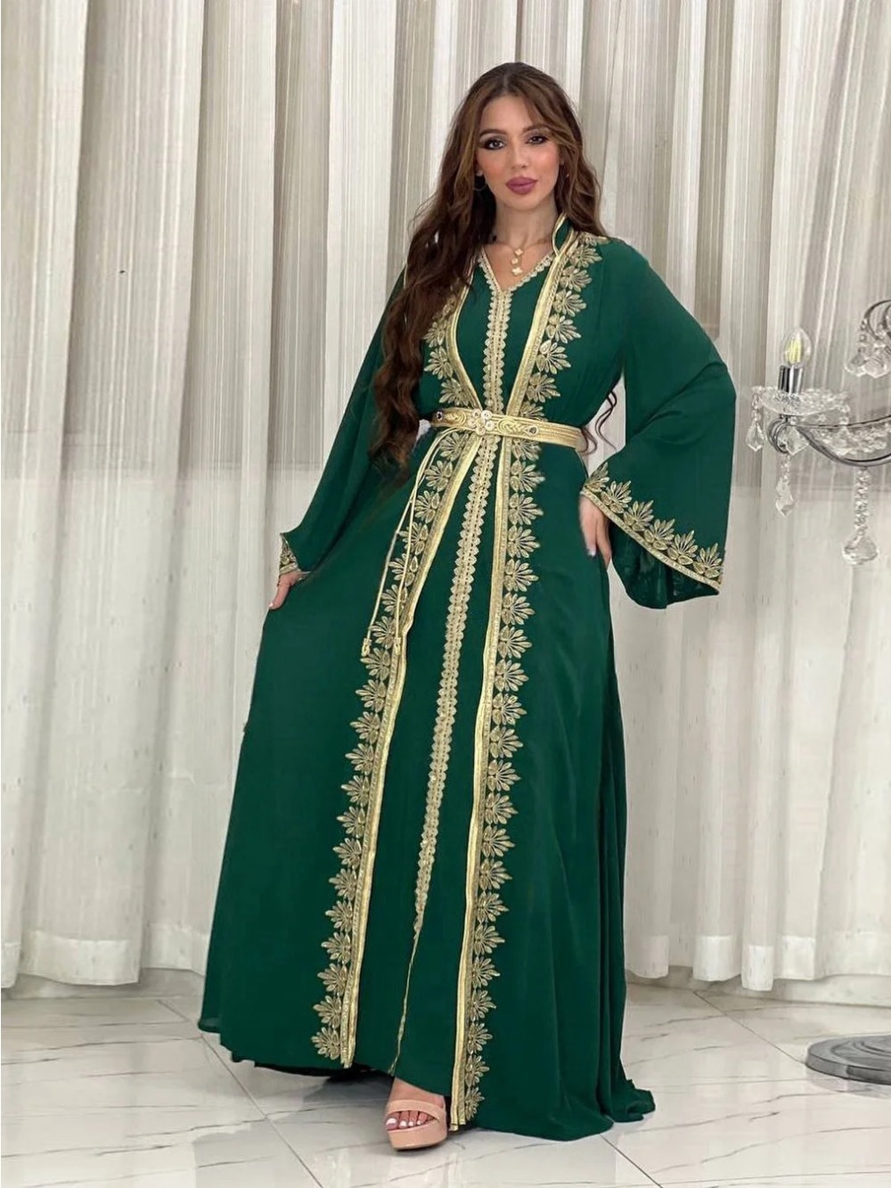 Eid ชุดเดรสปาร์ตี้มุสลิมหญิง j - Jalabiya Women Arabic บทวิจารณ์และราคา