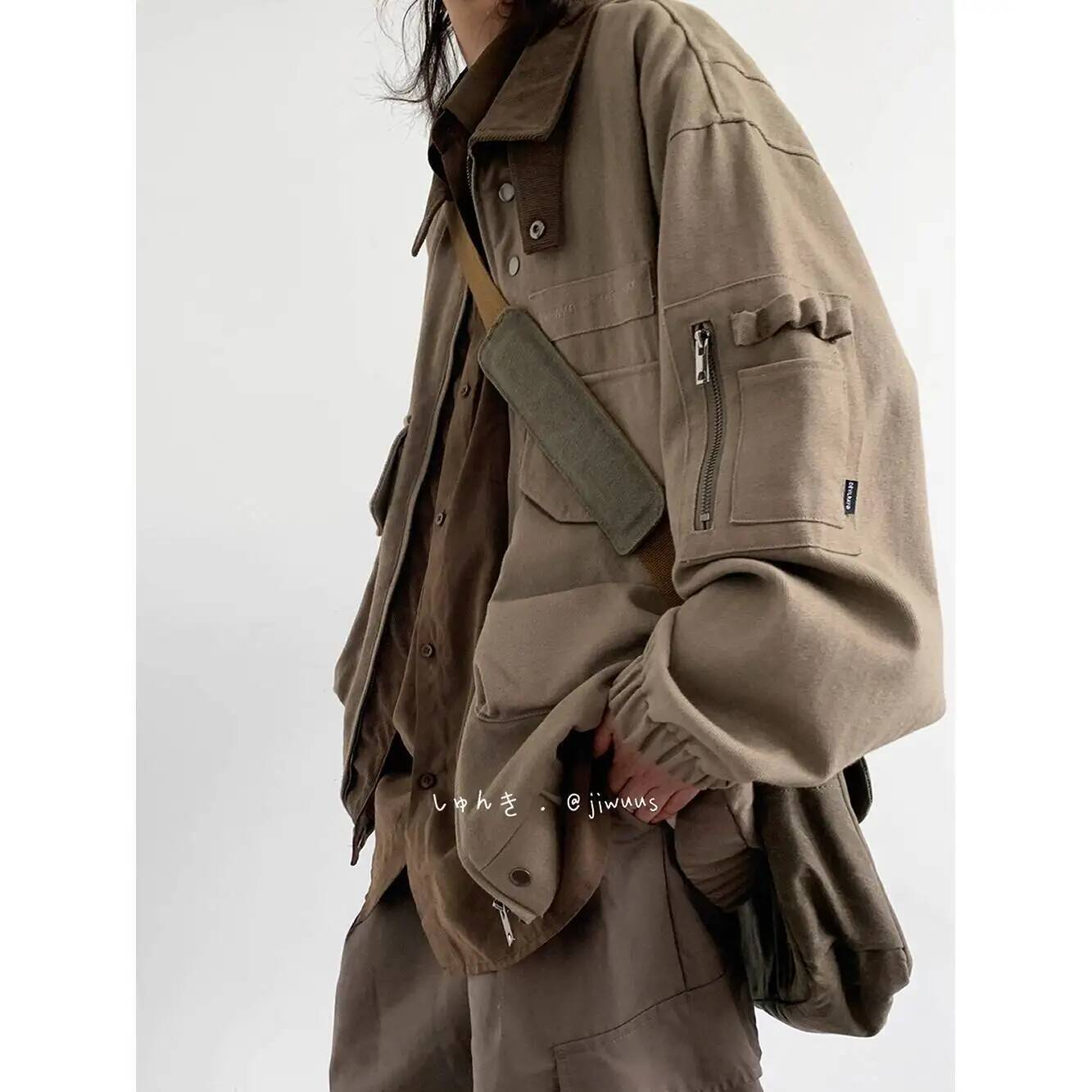 ผู้ชายแจ็คเก็ตฤดูใบไม้ผลิฤดูใบ - Haori Japanese Jacket บทวิจารณ์และราคา