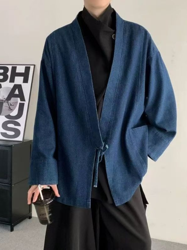 เสื้อโค้ทยีนส์สไตล์วินเทจญี่ปุ - Haori Japanese Jacket บทวิจารณ์และราคา