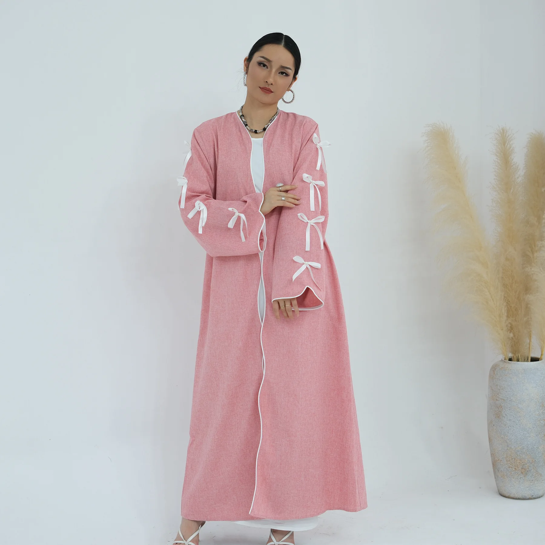 ชุดอาบายะแบบเปิดสำหรับรอมฎอน ด - Jalabiya Women Arabic บทวิจารณ์และราคา