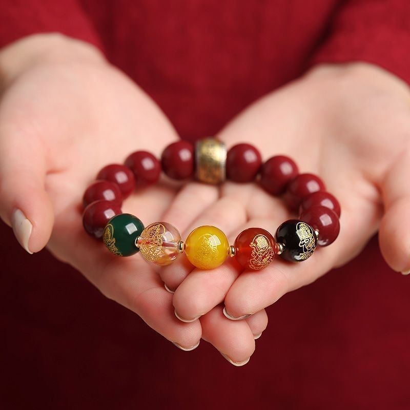 กำไลหินอาเกตทรายทองสีม่วงแท้ พ - Ethnic Fashion Way บทวิจารณ์และราคา