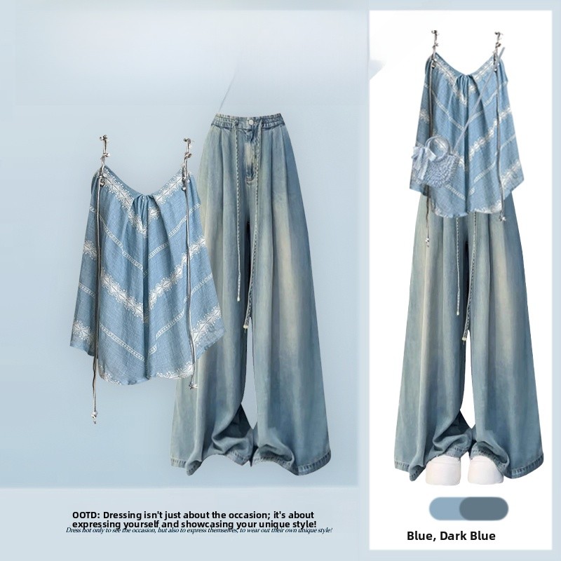 ชุดเดนิมสไตล์เอธนิคสีน้ำเงินเซ - Ethnic Fashion Designers บทวิจารณ์และราคา
