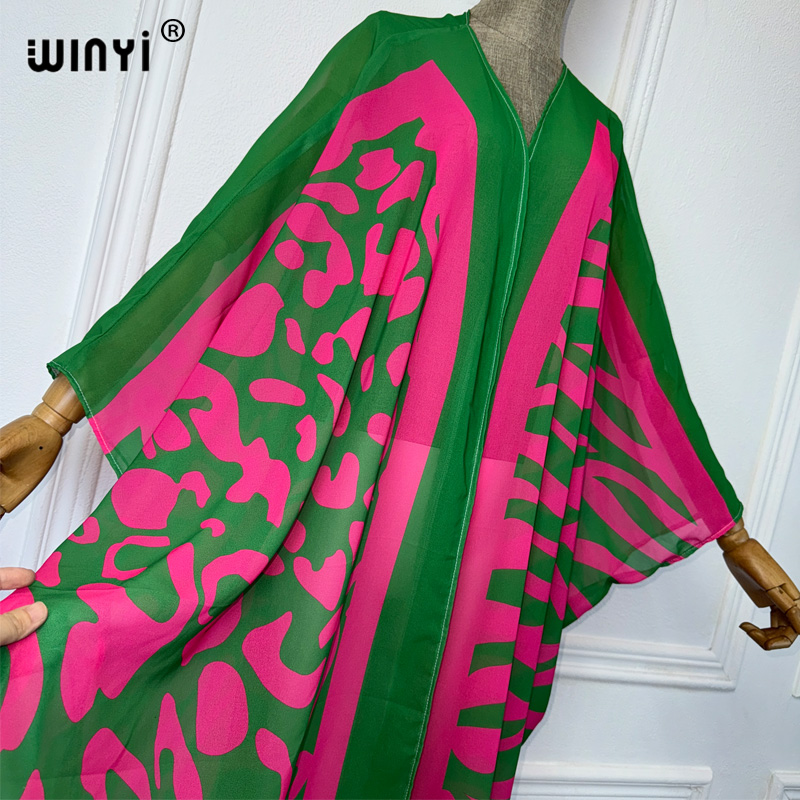 WINYI Africa ชุดกิโมโนลายโบฮีเ - Kaftan Women Boho บทวิจารณ์และราคา