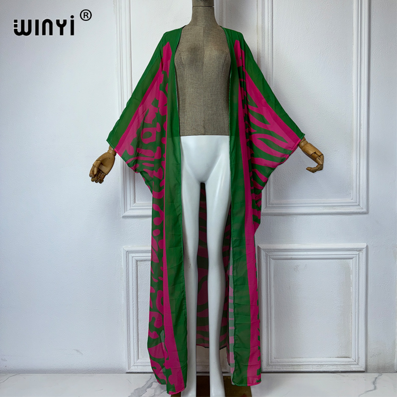 WINYI Africa ชุดกิโมโนลายโบฮีเ - Kaftan Women Boho บทวิจารณ์และราคา