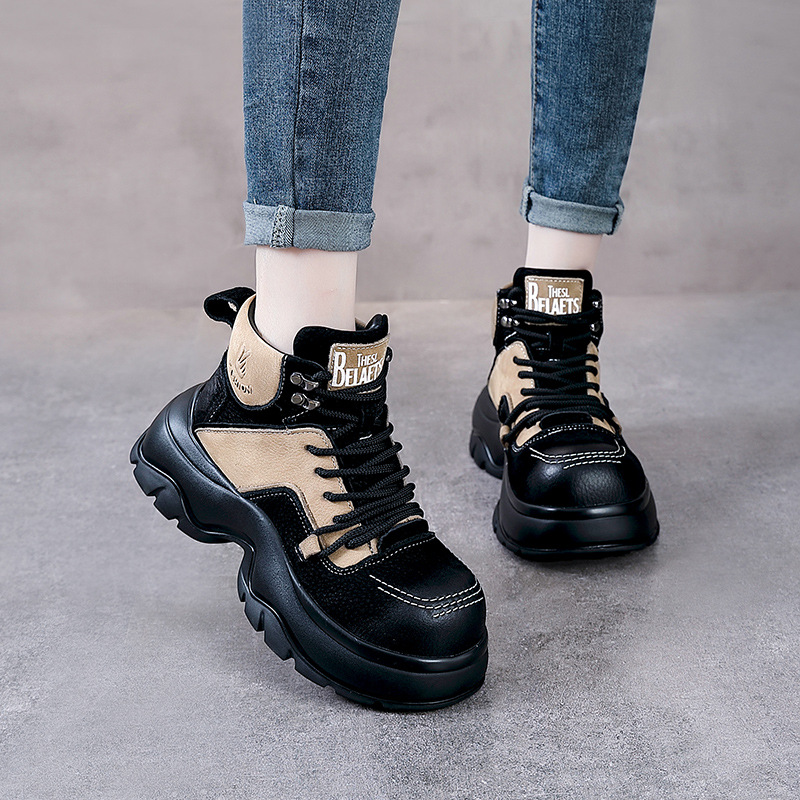 รองเท้าบูทแฟชั่นส้นเตารีดหนังแ - Ethnic Fashion For Women บทวิจารณ์และราคา