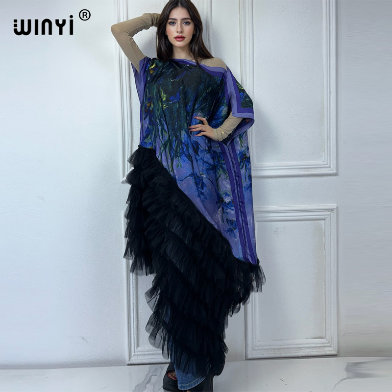 WINYI Africa Clothing ชุดเดรสย - Kaftan Women Boho บทวิจารณ์และราคา